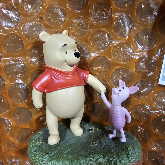 Disney Other - Disney Winnie the Pooh and Piglet Figurine - Red and Pink